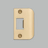 D Shaped Strike Plate in Brass