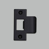 T Shaped Strike Plate in Black for 60mm Doors