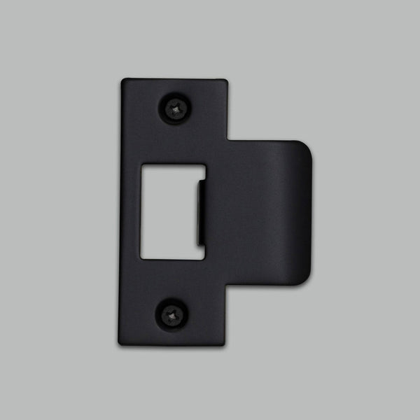 T Shaped Strike Plate in Black for 60mm Doors