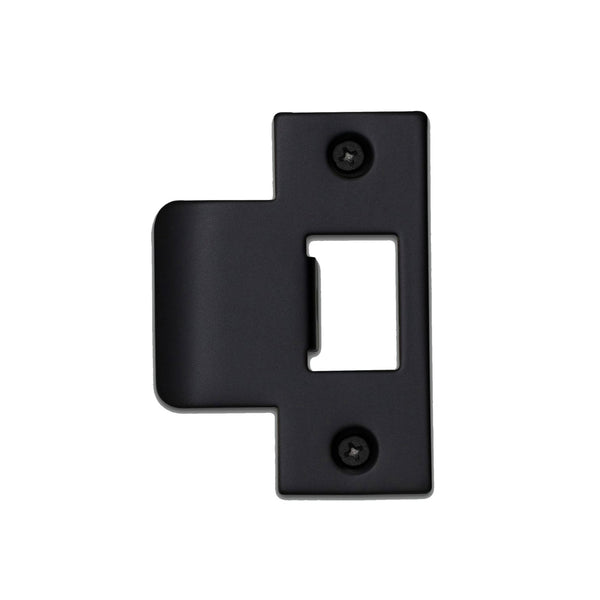 T Shaped Strike Plate in Black for 54mm Doors