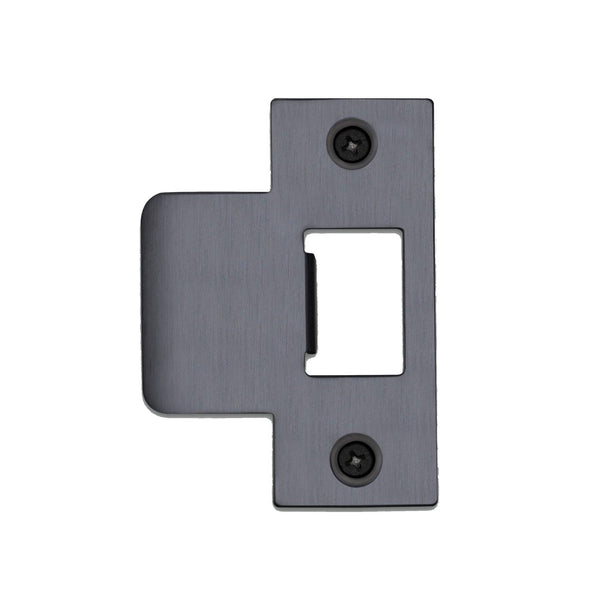 T Shaped Strike Plate in Gun Metal Grey for 54mm Doors