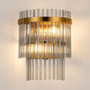 Charleton Wall Light in Brass with Smoked Glass Rods