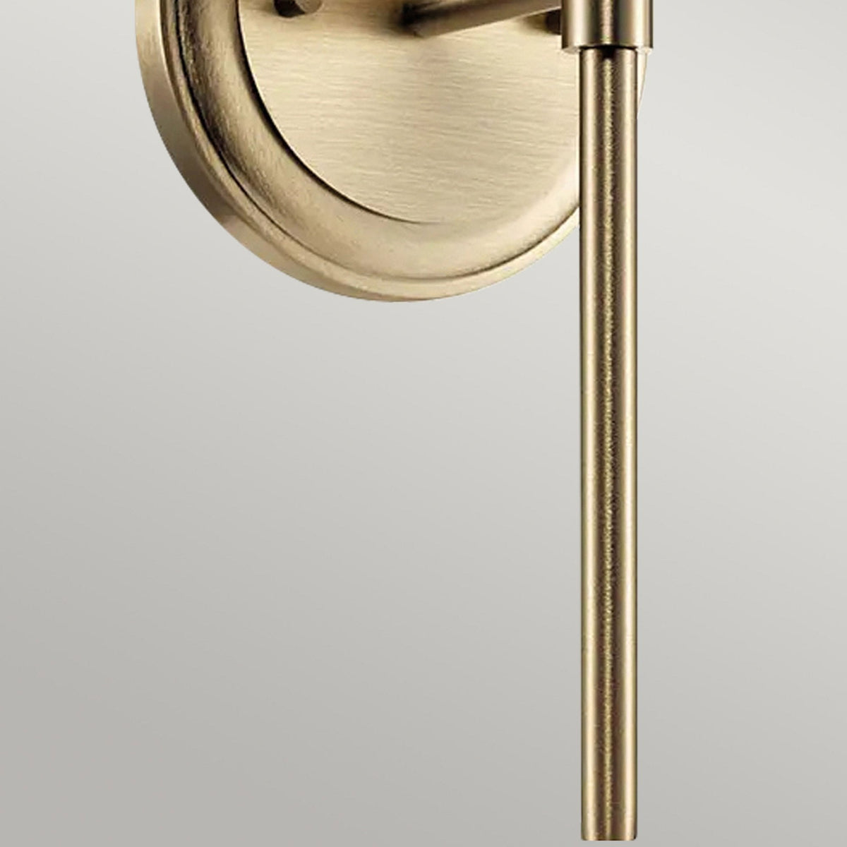 Benno Single IP44 Wall Light in Champagne Bronze with White Opal Glass Diffuser