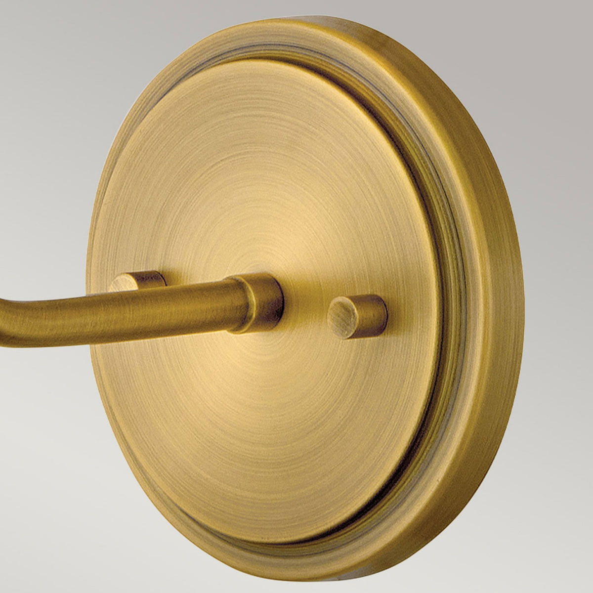 Clarke Wall Light with Pull Switch in Darkened Brass and Ivory Linen Shade