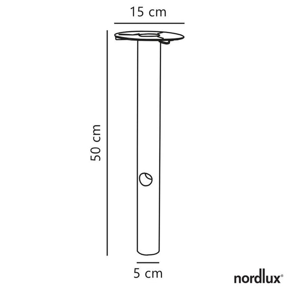 Universal Galvanized Base for Nordlux Garden Poles