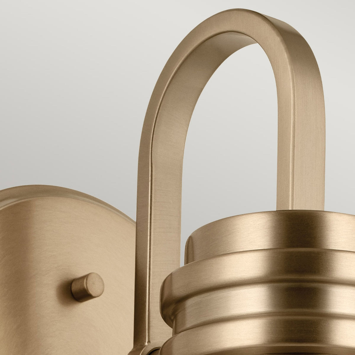 Farum IP44 Wall Light in Champagne Bronze with Opal Glass Diffuser