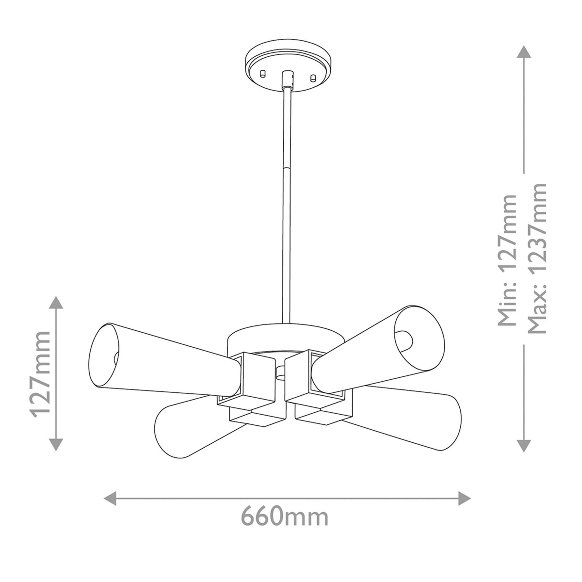 Kristy Flush Semi Flush or Pendant Fitting in Distressed Gold with Opal Glass Diffusers