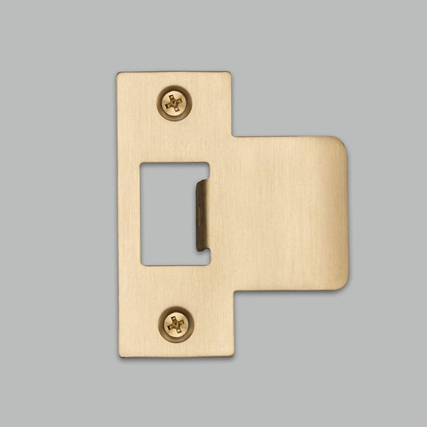 T Shaped Strike Plate in Brass for 60mm Doors