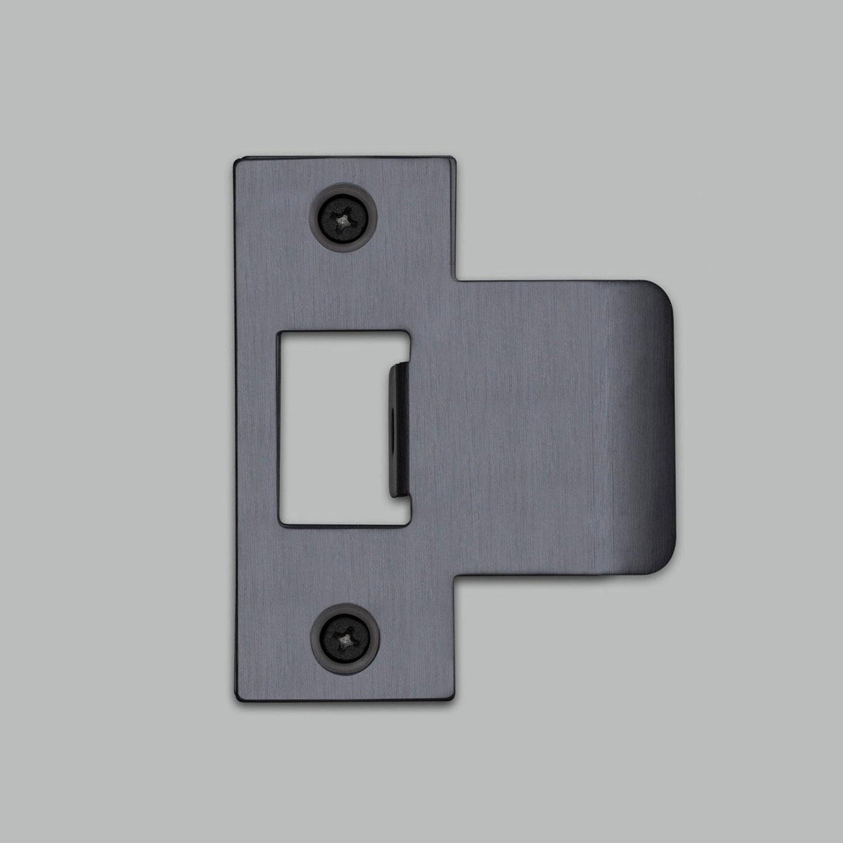 T Shaped Strike Plate in Gun Metal Grey for 60mm Doors