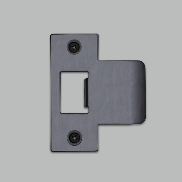 T Shaped Strike Plate in Gun Metal Grey for 60mm Doors