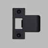 T Shaped Strike Plate in Black for 75mm Doors