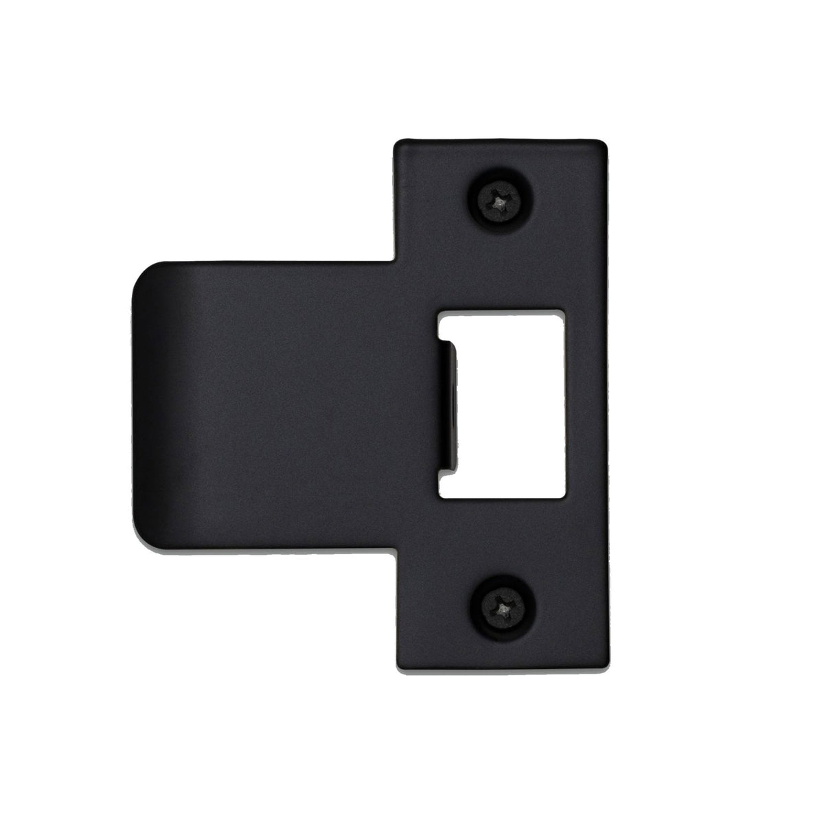T Shaped Strike Plate in Black for 75mm Doors