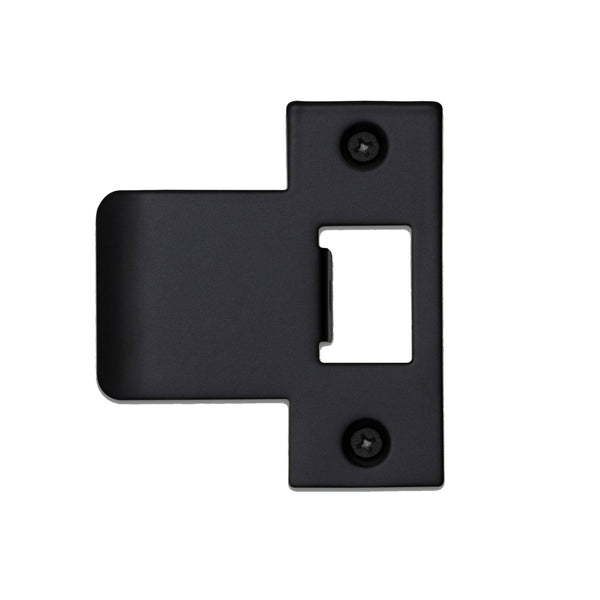 T Shaped Strike Plate in Black for 75mm Doors