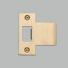 T Shaped Strike Plate in Brass for 75mm Doors
