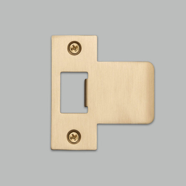 T Shaped Strike Plate in Brass for 75mm Doors