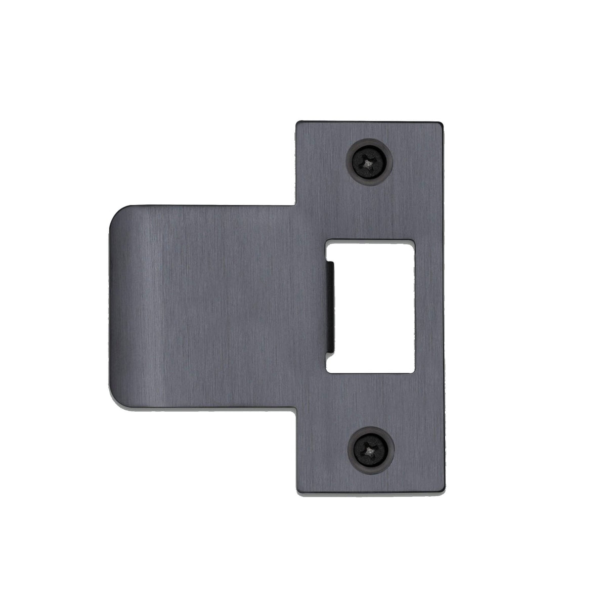 T Shaped Strike Plate in Gun Metal Grey for 75mm Doors