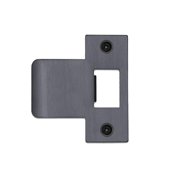 T Shaped Strike Plate in Gun Metal Grey for 75mm Doors