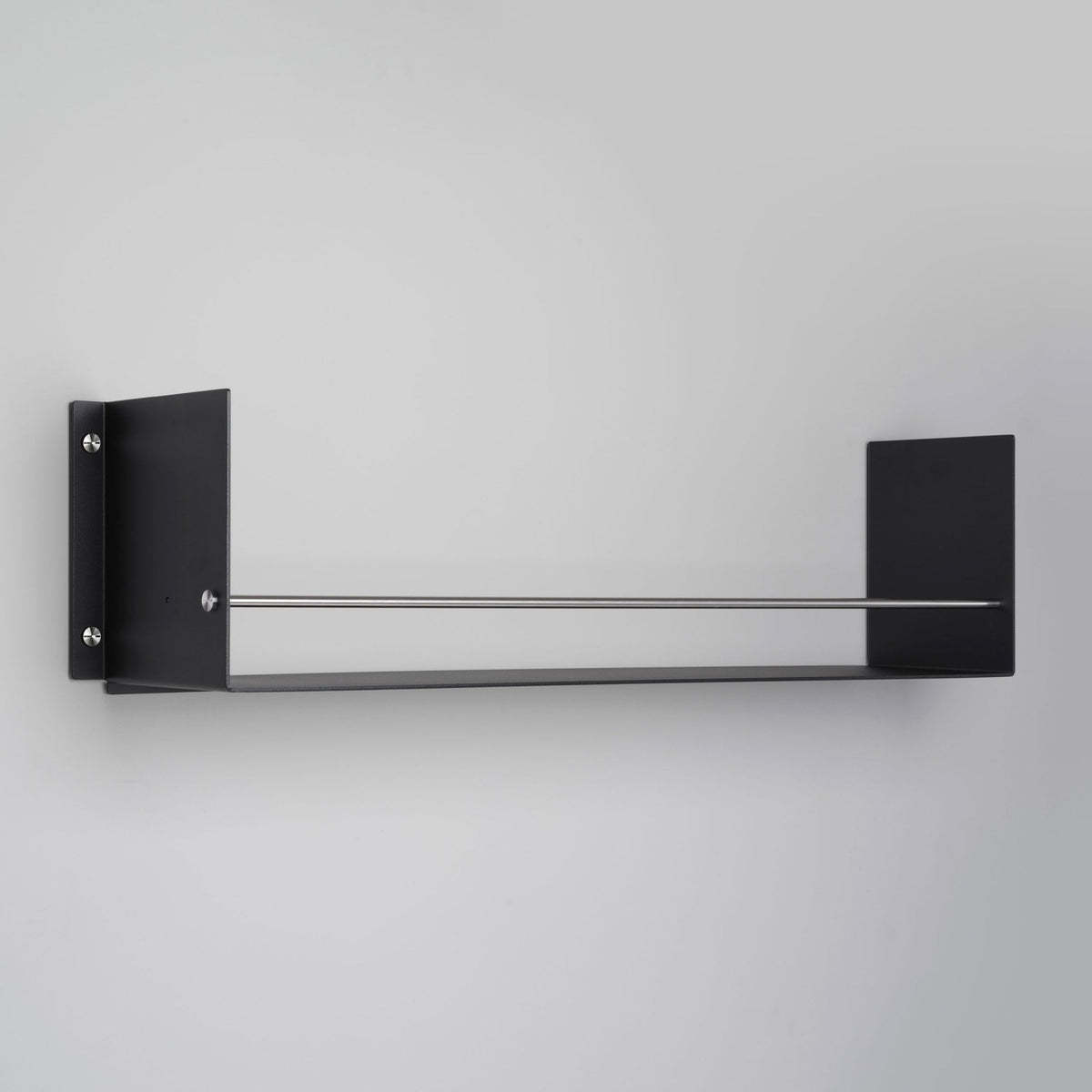 Girder Kitchen Shelf in Black & Steel
