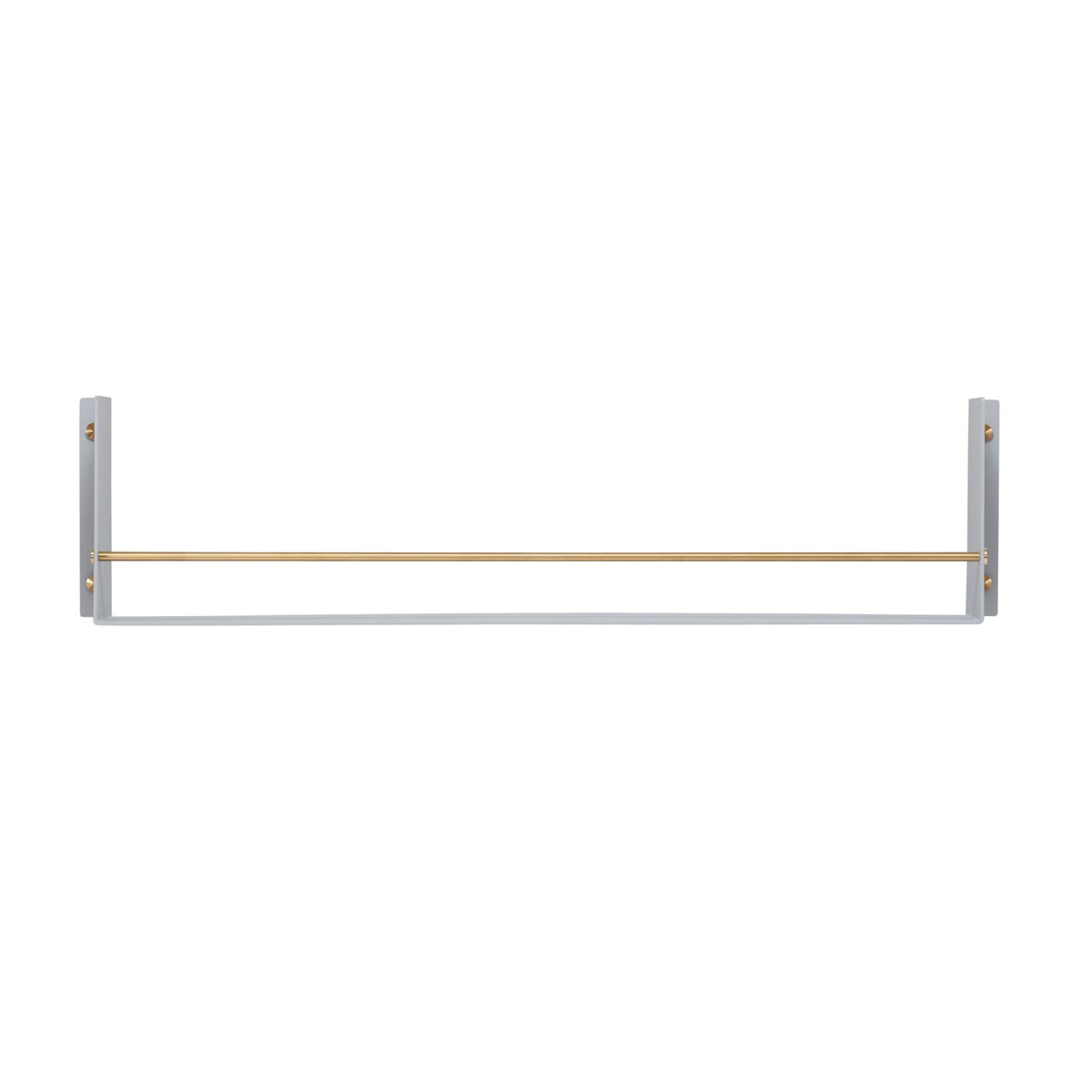 Girder Kitchen Shelf in Stone & Brass