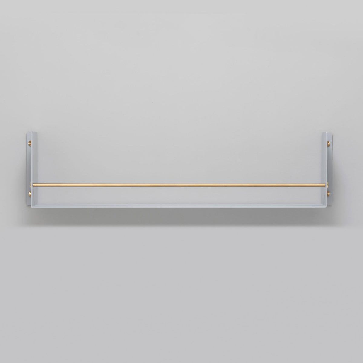 Girder Kitchen Shelf in Stone & Brass