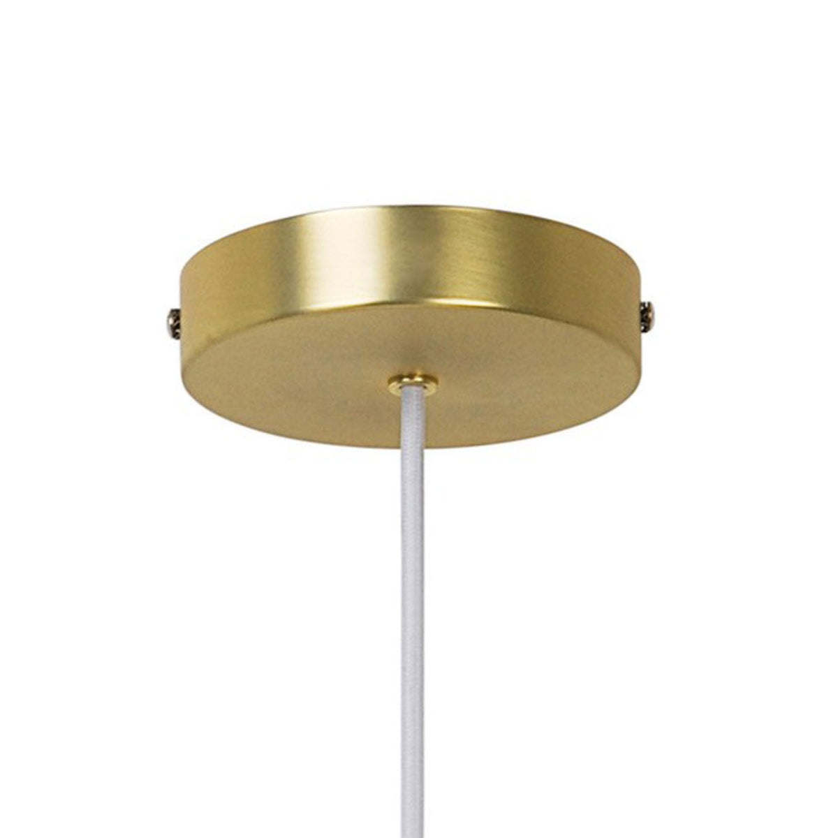 Contina Pendant in Brass with Opal Glass