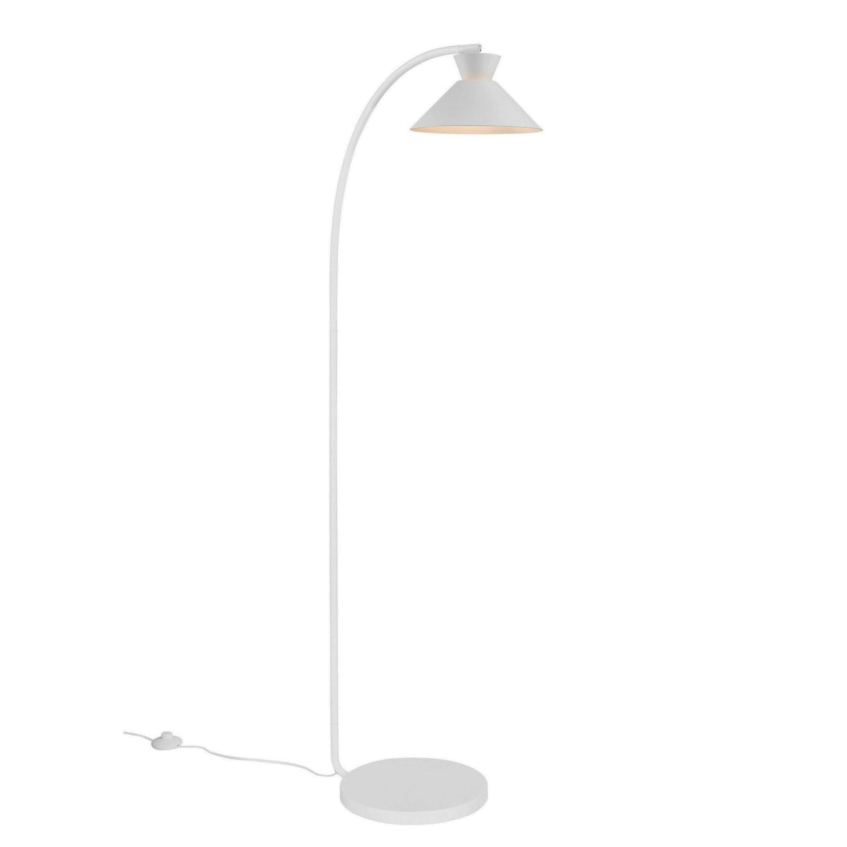 Dial Floor Lamp in White