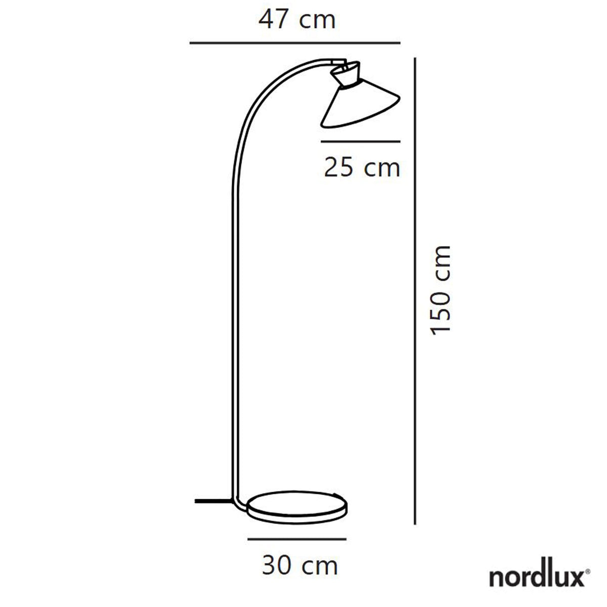 Dial Floor Lamp in White