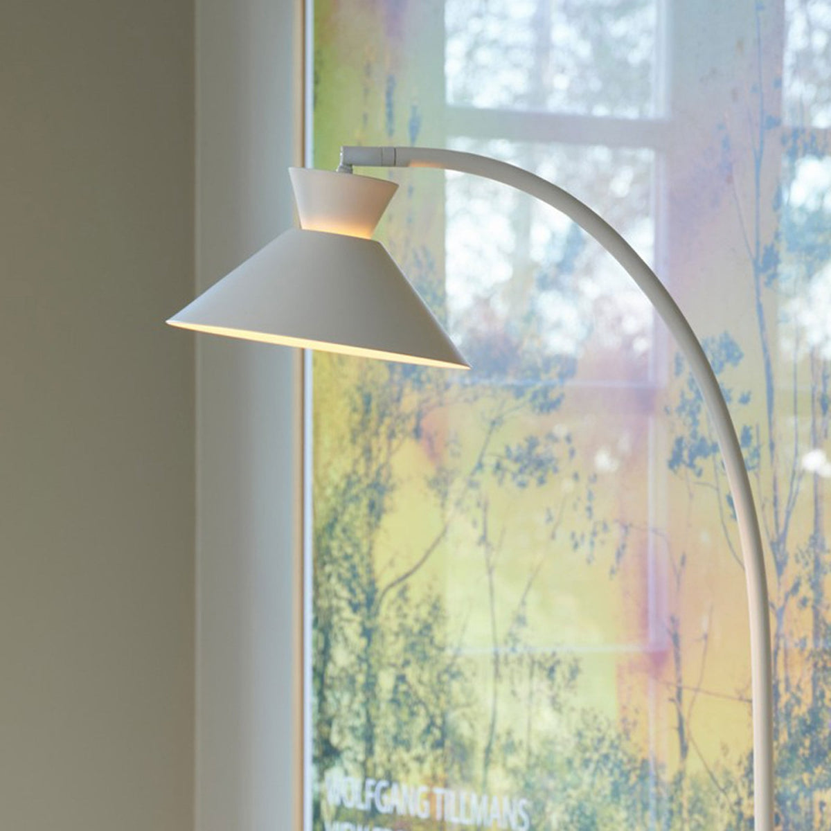 Dial Floor Lamp in White