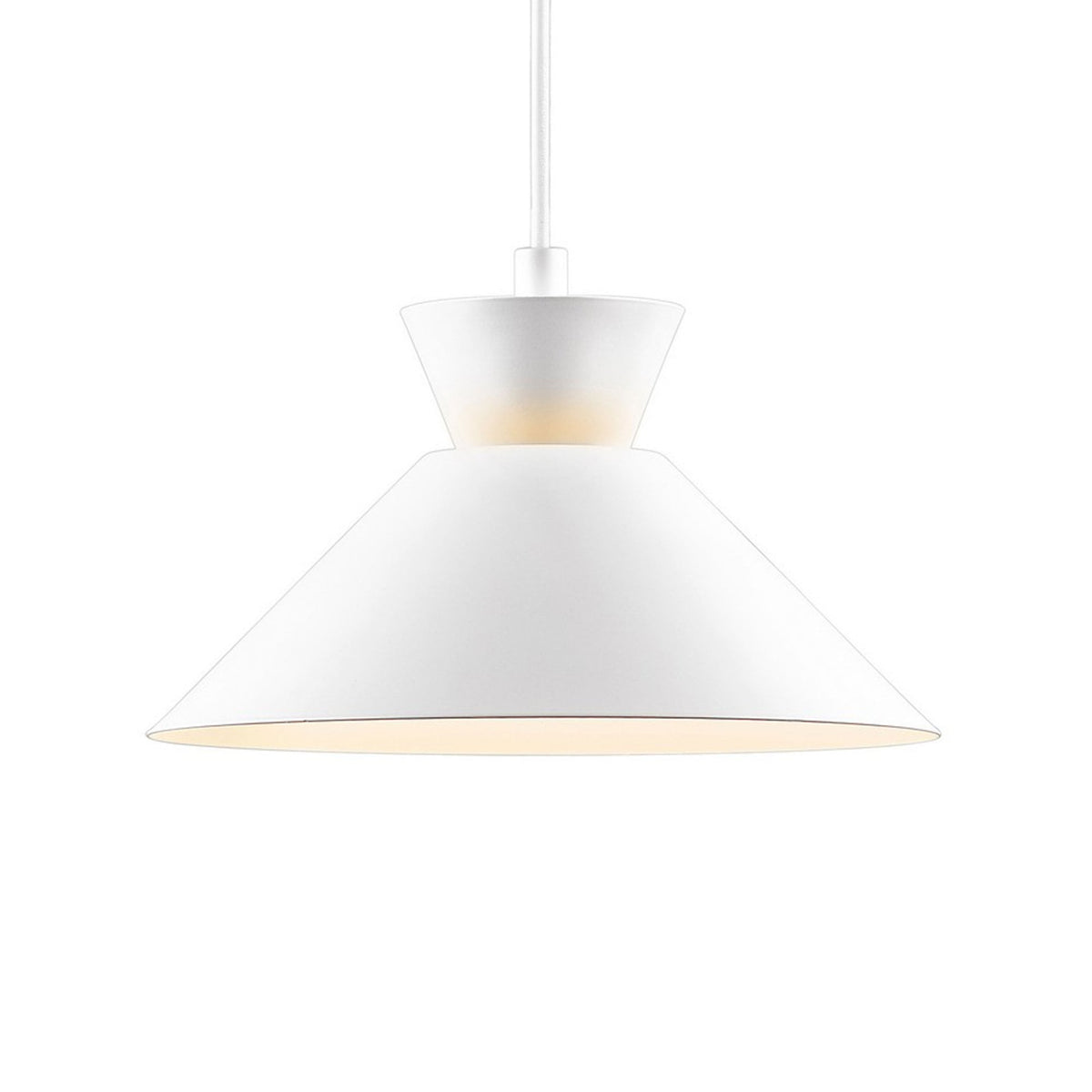 Dial 25 Pendant in White