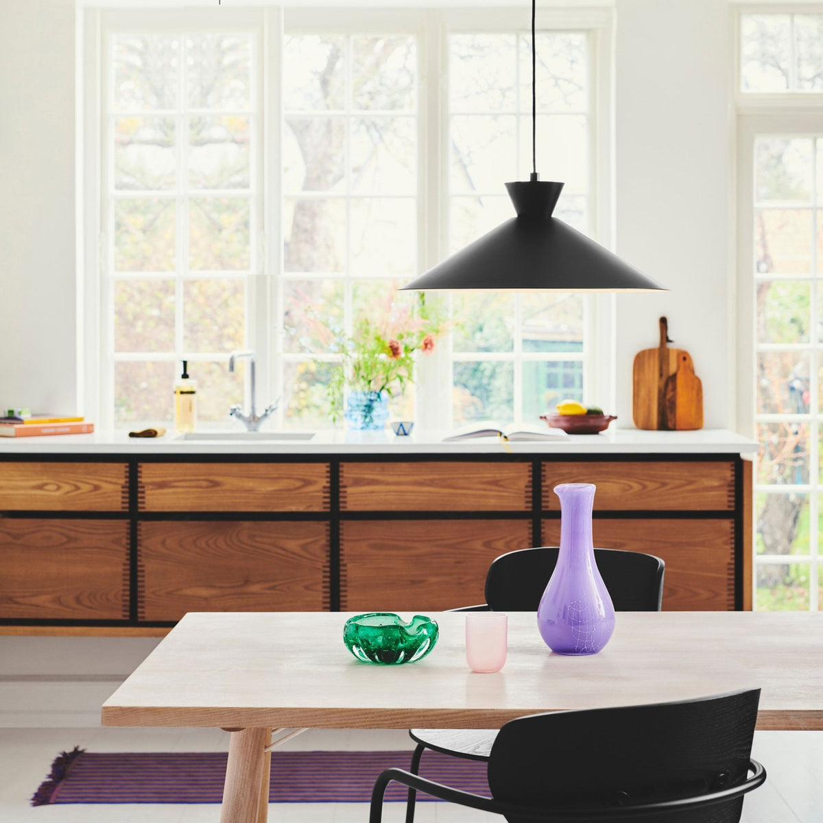 Dial 45 Pendant in Black