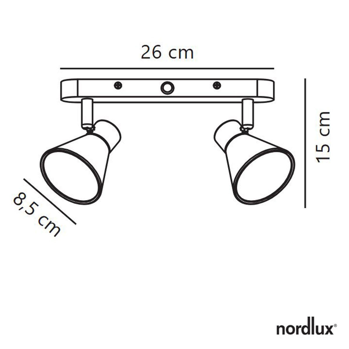 Eik Twin Spotlight in White