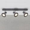 Eik Three Light Bar Spotlight in Grey
