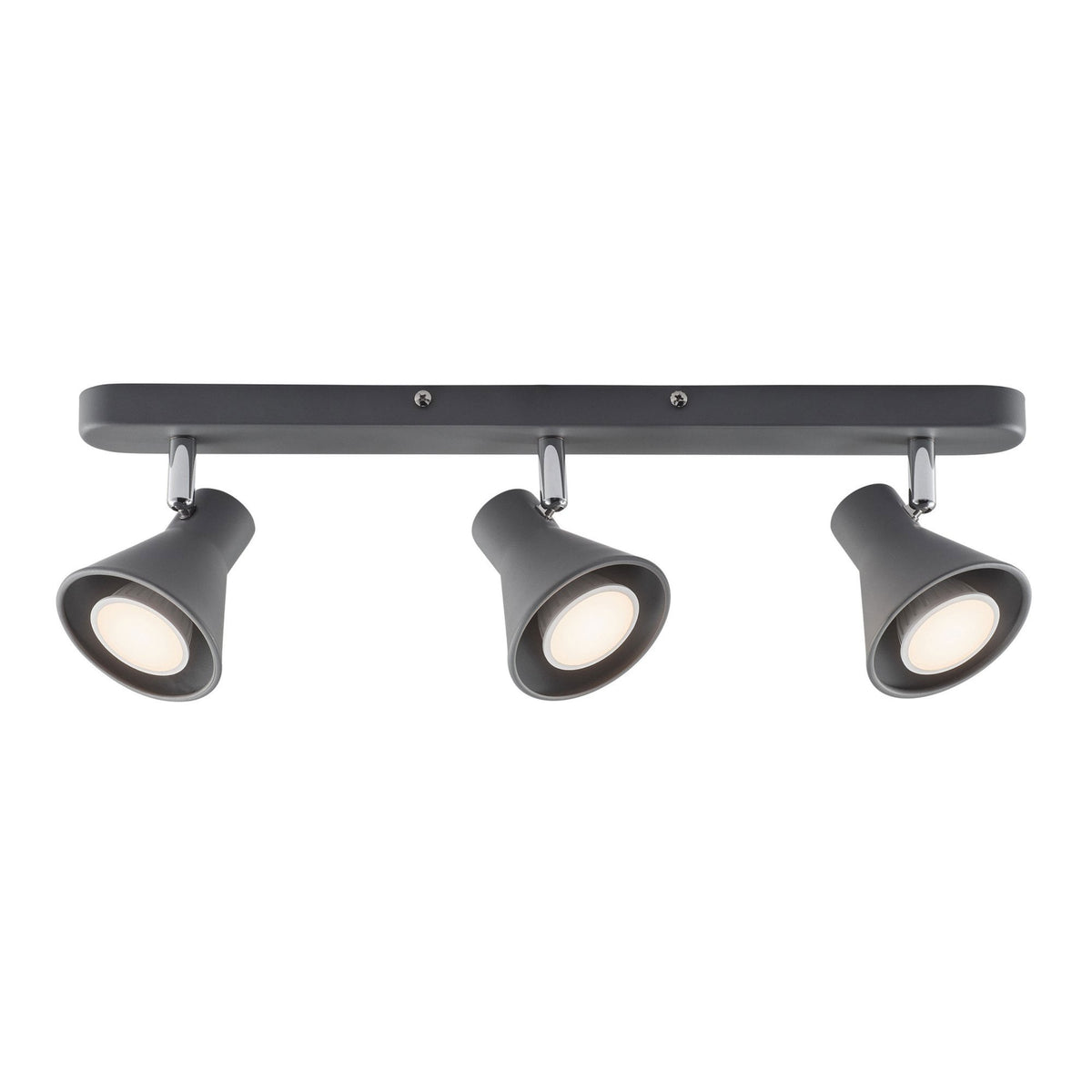 Eik Three Light Bar Spotlight in Grey