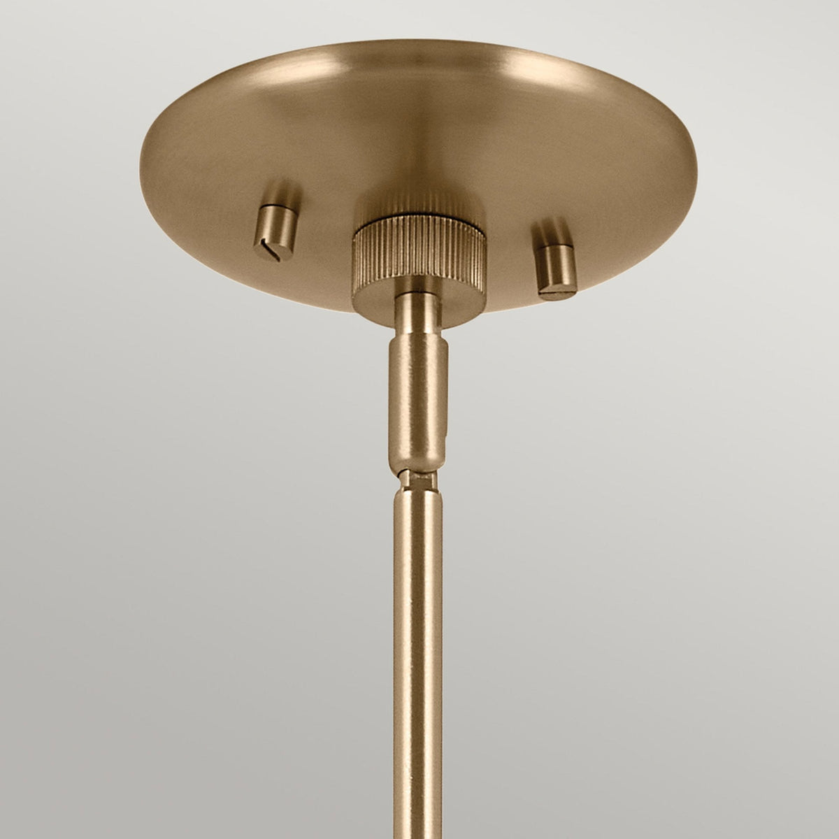 Phix Three Light Up & Down Pendant Chandelier in Black and Champagne Bronze