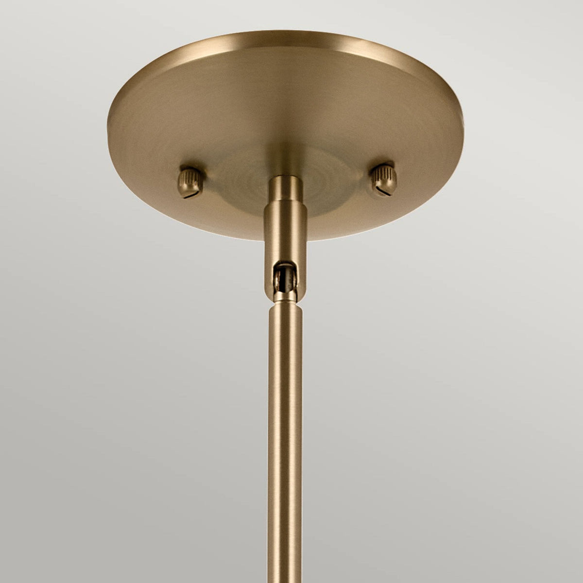 Deela Single Drop Pendant in Champagne Bronze with Opal Glass