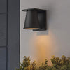 Hans IP44 Coastal Dark Sky-Friendly Design Down Wall Light in Textured Black