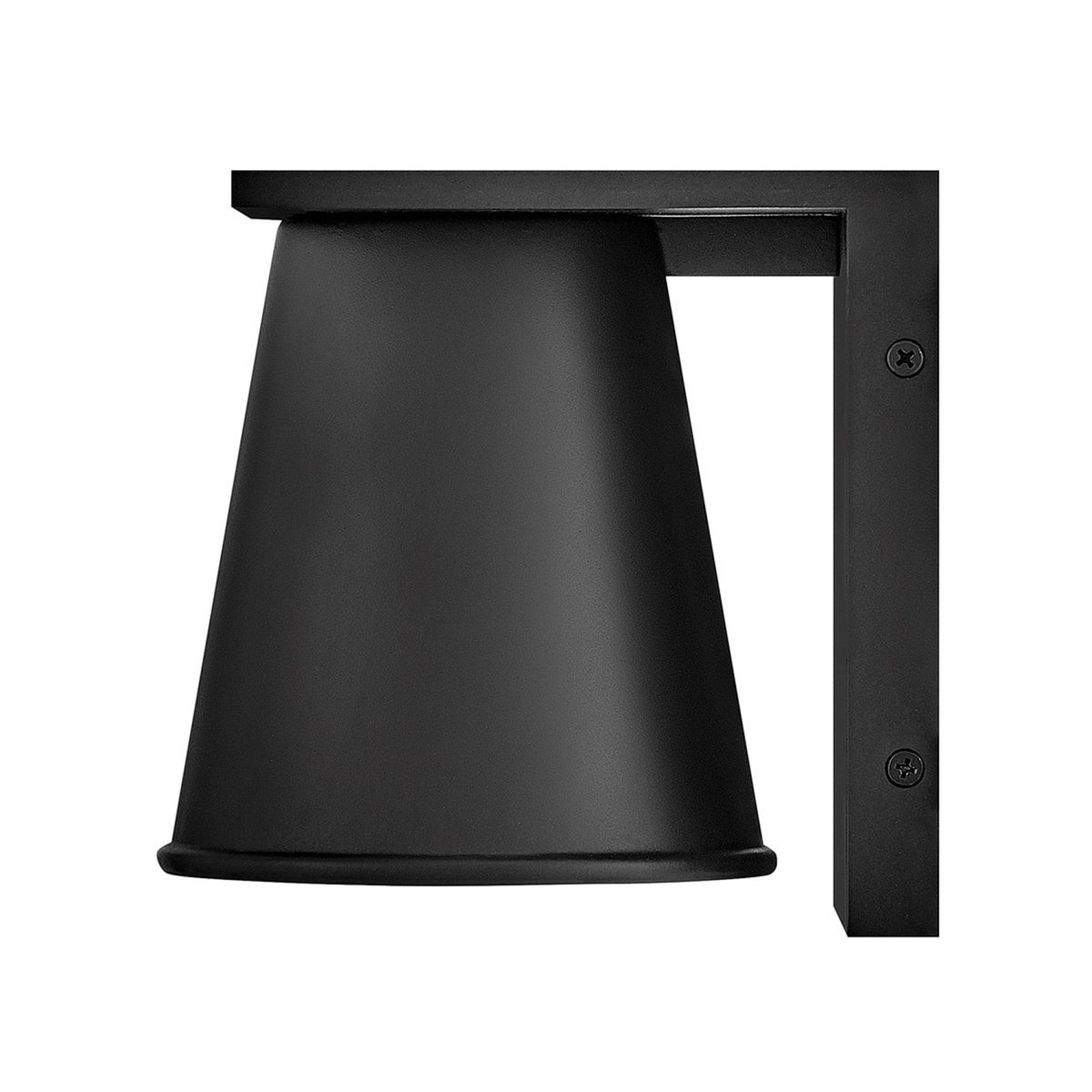 Hans IP44 Coastal Dark Sky-Friendly Design Down Wall Light in Textured Black