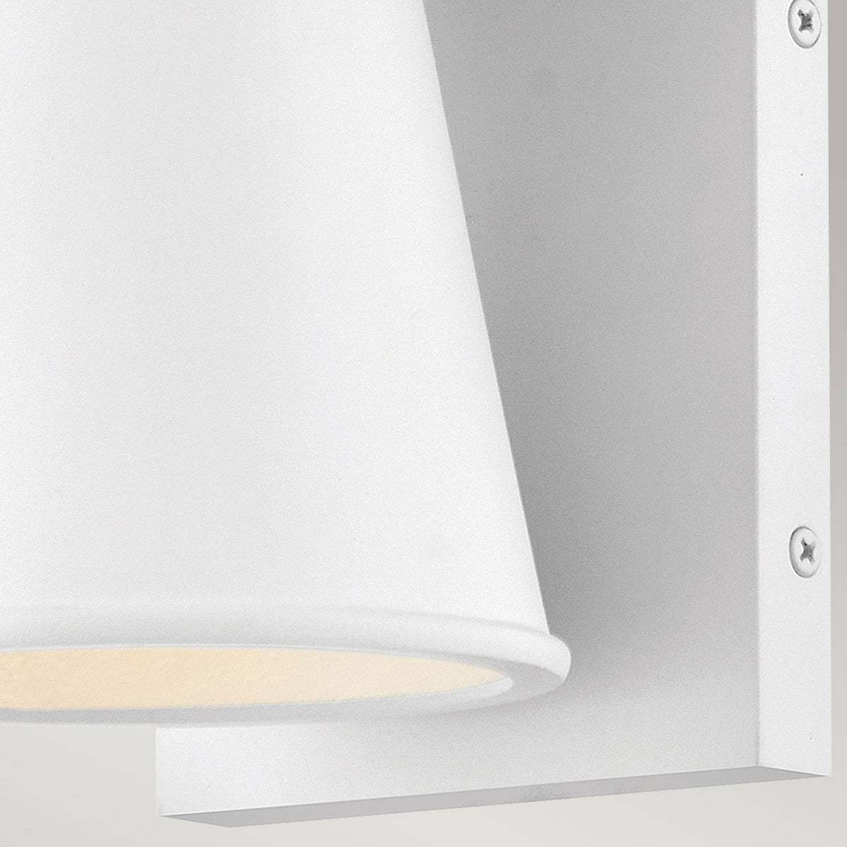 Hans IP44 Coastal Dark Sky-Friendly Design Down Wall Light in Textured White