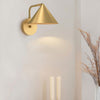 Remyck Single Wall Light with Dimmer Switch in Brushed Gold