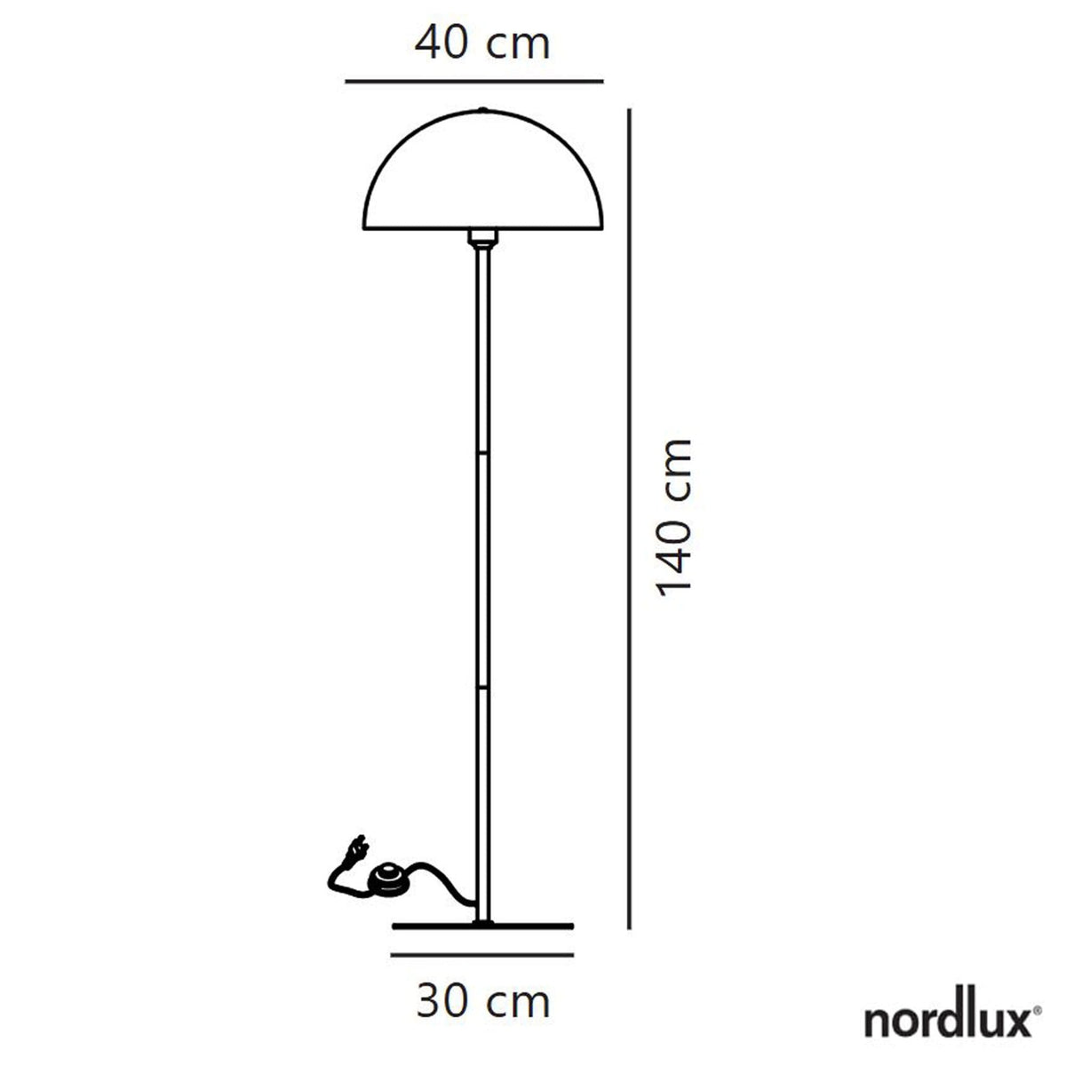 Ellen Floor Lamp in White