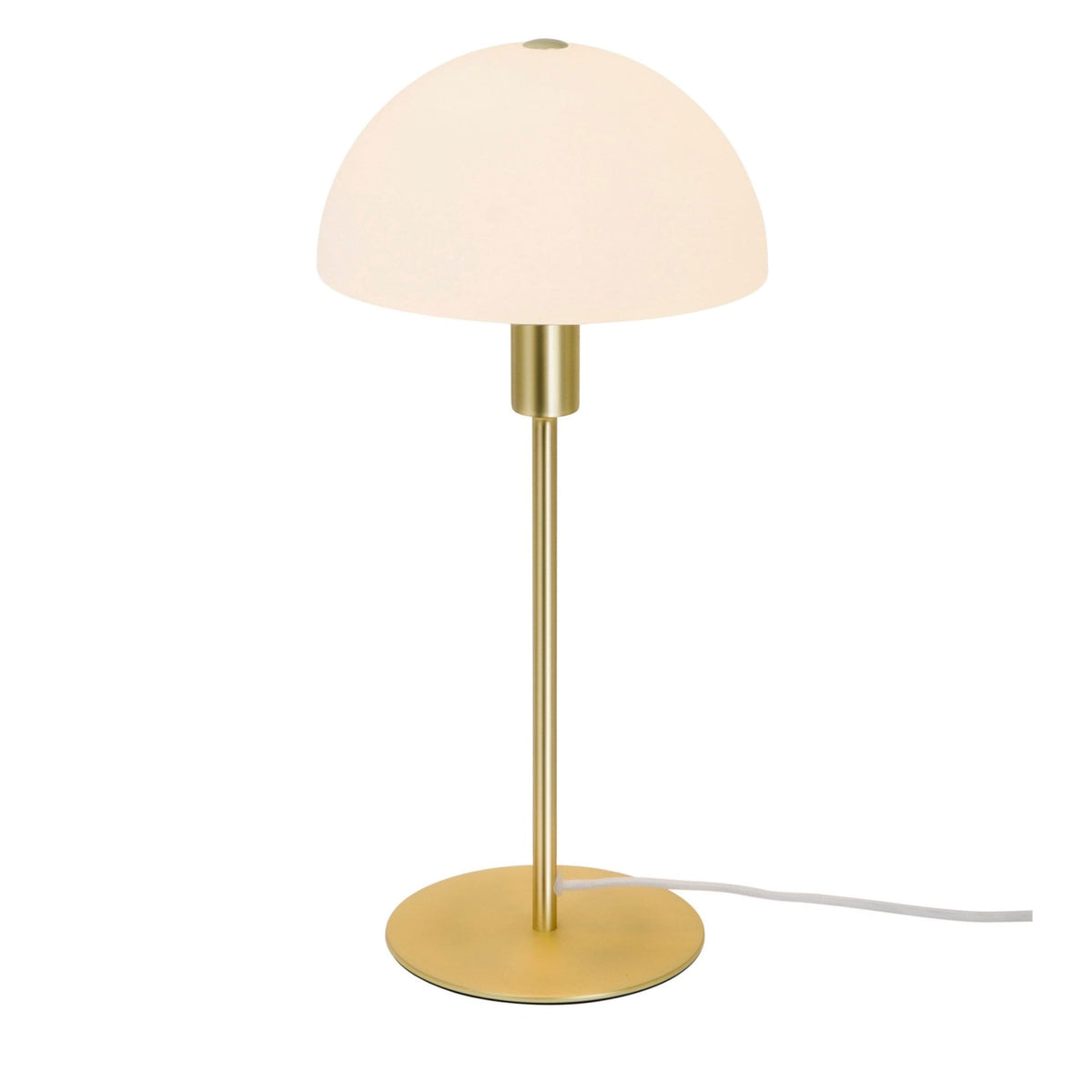Ellen 20 Table Lamp in Brass with Opal Glass Shade