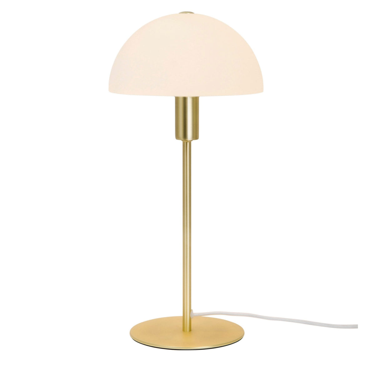 Ellen 20 Table Lamp in Brass with Opal Glass Shade