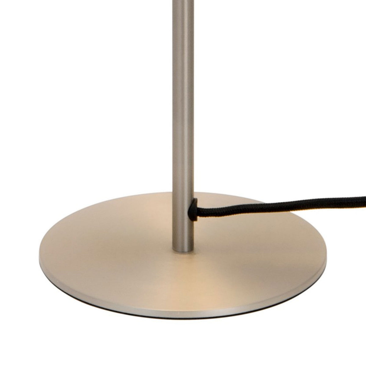 Ellen 20 Table Lamp in Brushed Steel with Opal Glass Shade