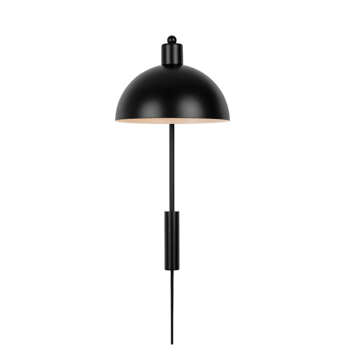 Ellen 20 Plugged Wall Light in Black