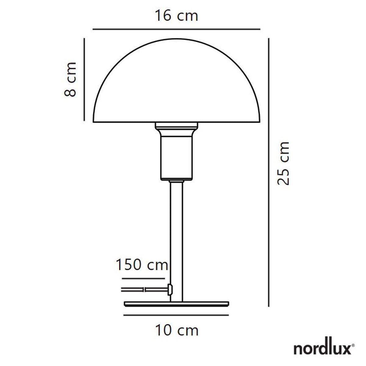 Ellen Mini Table Lamp in Yellow