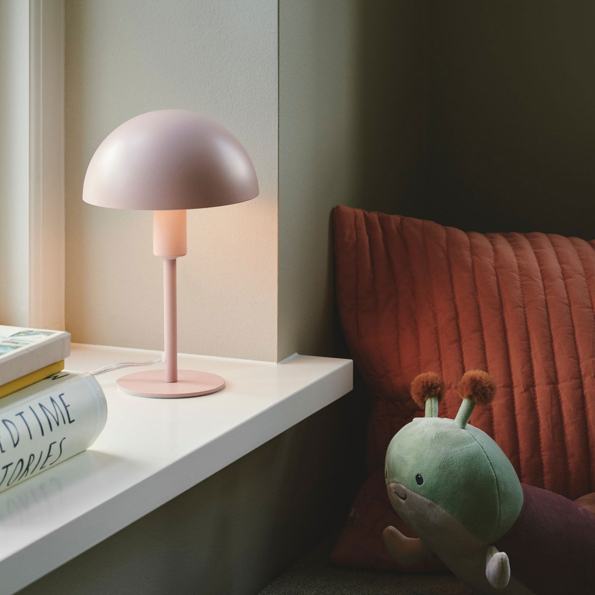 Ellen Mini Table Lamp in Dusty Rose Pink