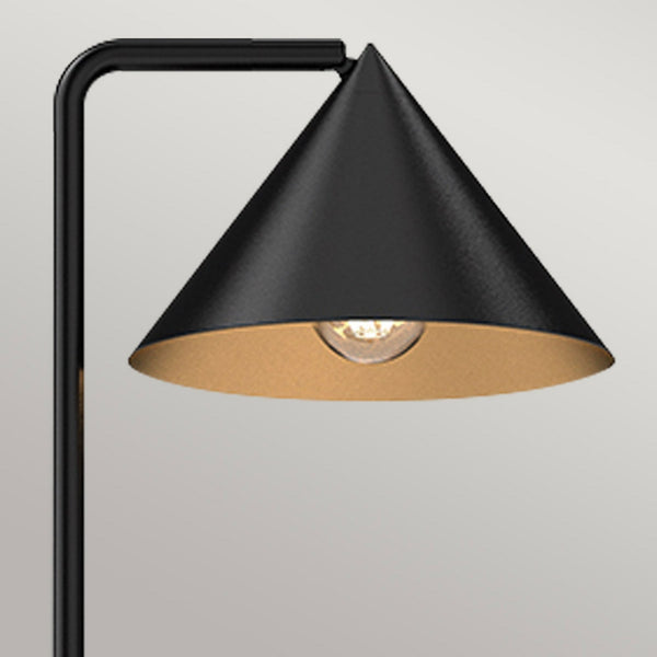 Remyck Floor Lamp with Dimmer Switch in Matte Black
