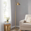 Remyck Floor Lamp with Dimmer Switch in Brushed Gold