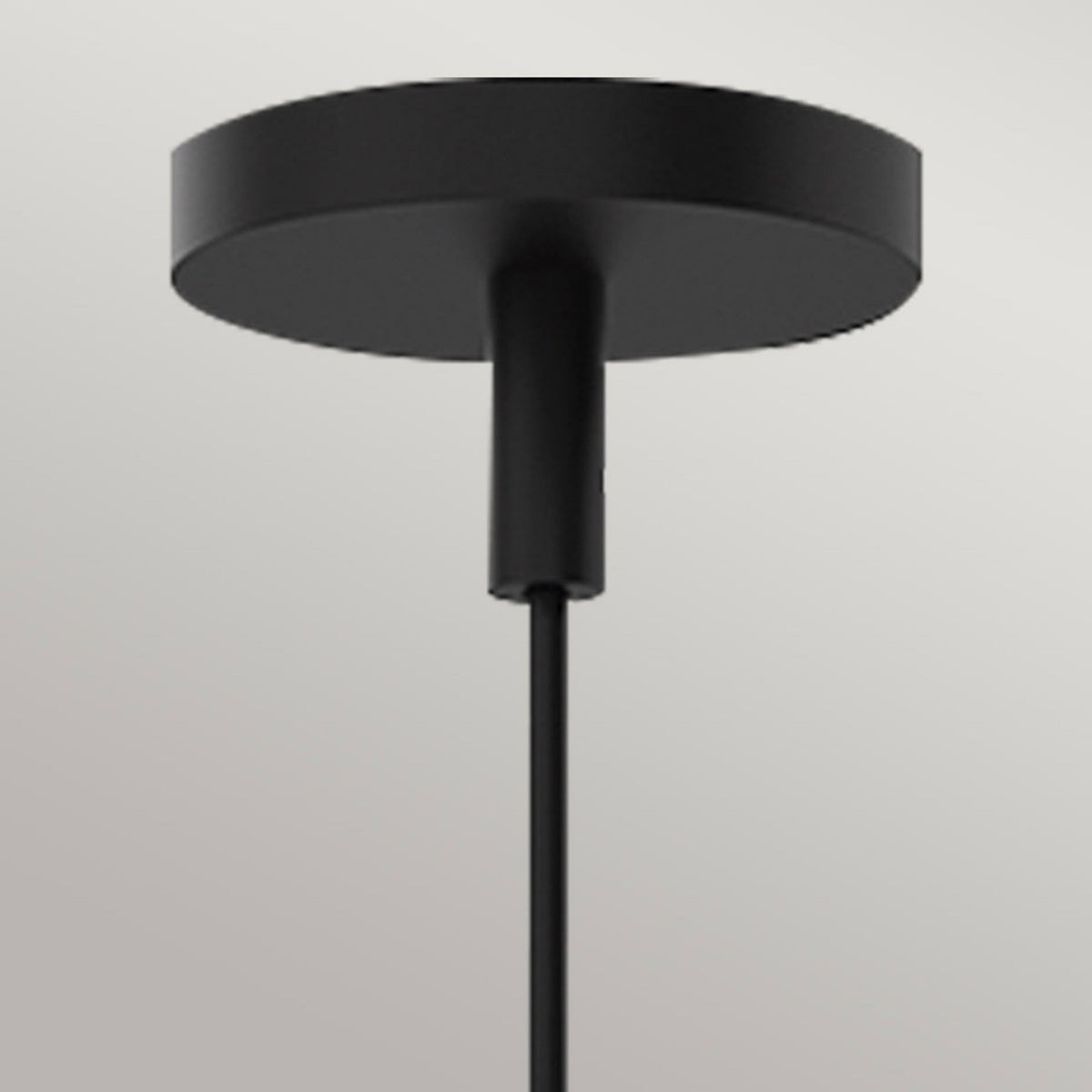 Remyck Single Drop Pendant in Matte Black with Opal Glass Diffuser