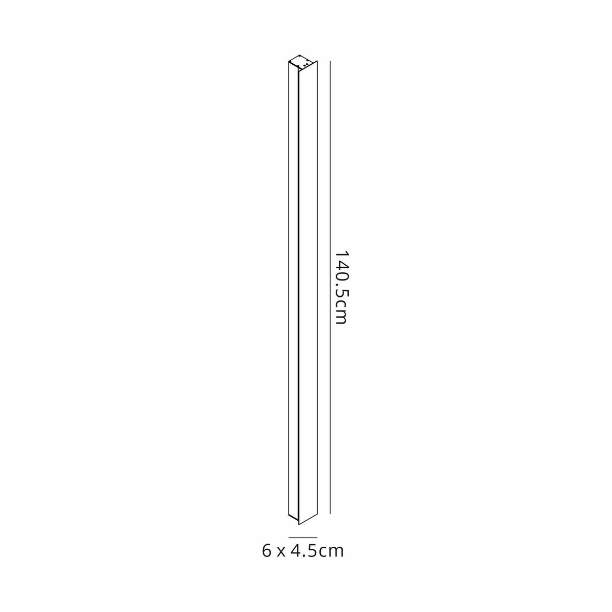 Cobham 140cm Outdoor LED Wall Light In Black